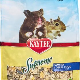 Kaytee Supreme Hamster & Gerbil Food - 2 lb. Value Bag of Natural, Fortified Daily Diet Mix for Small Pets