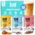 Kiid Coffee Single Serve Sampler – 99.9% Caffeine-Free Organic Coffee for Kids – Variety 3-Pack (Original, Choco', Caramel) – 12 Vitamins & Minerals, 0g Sugar, Non-GMO, Vegan – 9 Instant Stick Packs