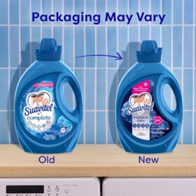 Suavitel Complete Liquid Fabric Softener, Fresh Field Flowers Scent, 100 Fl Oz (100 Loads) - HE Compatible, Color Protection & Wrinkle Reduction Formula