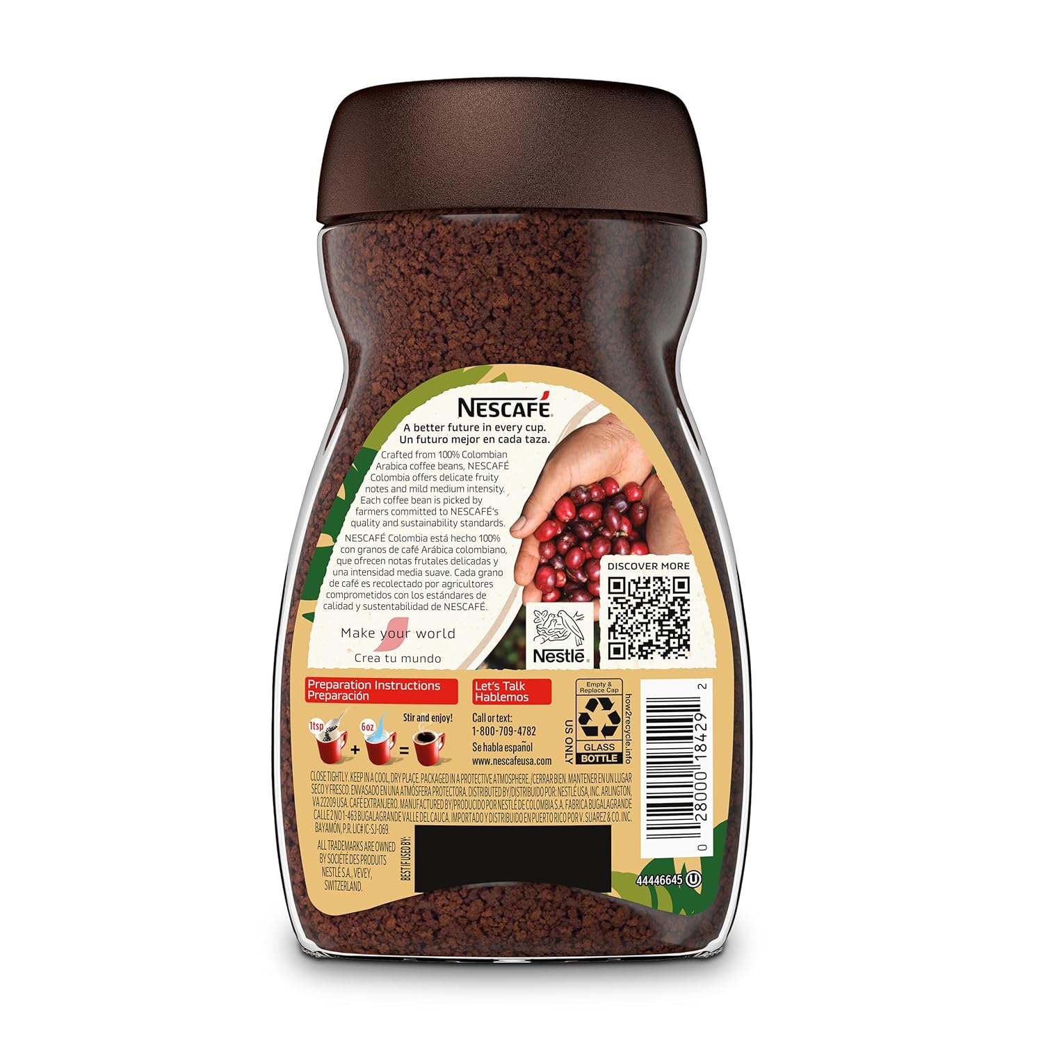 NESCAFÉ CLÁSICO Medium Roast Instant Coffee – 100% Colombian Arabica, Fruity & Aromatic, 6 Oz Jar
