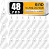 XPCARE 48-Piece Dual-Sided Reflective Bird Scare Discs – Humane Garden Deterrent for Woodpeckers, Pigeons & Ducks – Includes Hooks & Swivels for Hanging