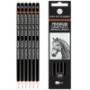 Anas Art Academy Premium 2B Graphite Sketching Pencils (12 Count) – Professional Hexagonal Design for Shading, Sketching & Doodling – Ideal for Artists, Students, & Beginners