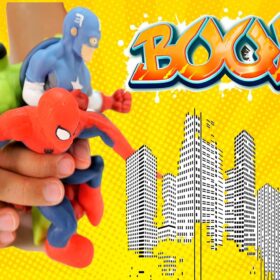 JA-RU Marvel Avengers Stretchy Heroes 2-Pack | Squishy, Pullable Stress Relief Fidget Toys for Kids (Hulk, Spiderman, Captain America)