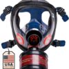 Professional Full Face Respirator Mask - Heavy-Duty Tactical Gas Mask with 40mm Filter & Anti-Fog Wide View Lens for Safety, Spray Painting, DIY & Industrial Use