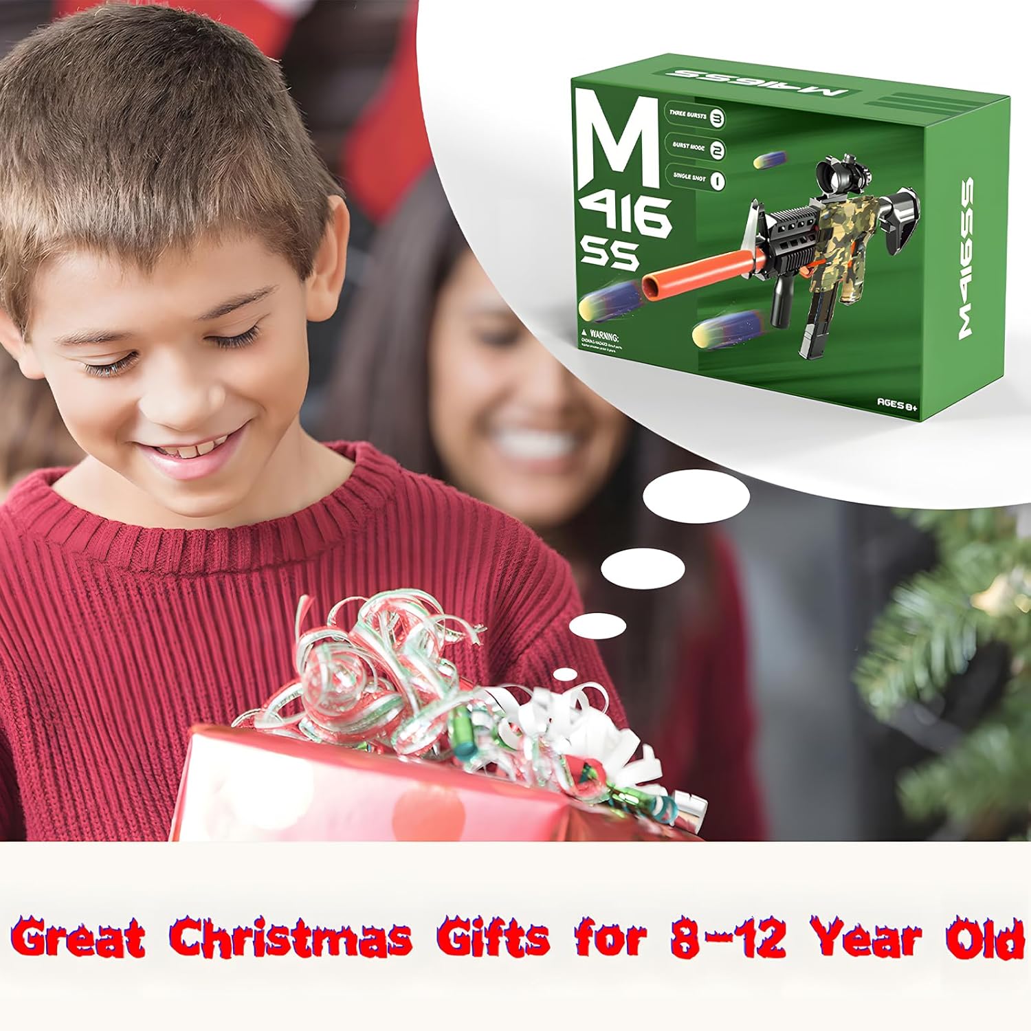 Electric Sniper Rifle Foam Blaster Kit with Tactical Vest & Rechargeable Battery – 150 Darts, Scope, Bipod, & 3-Burst Modes for Outdoor Play