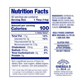 Blue Plate Real Mayonnaise, 30 Fl Oz Jar – Rich, Creamy Homestyle Mayo for Sandwiches, Salads & Sauces