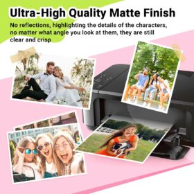 TECKWRAP Premium Matte Photo Paper 8.5" x 11" (260gsm/69lb) - 20 Sheets of Smudge-Proof, High-Density Inkjet Paper for Professional Photography & Art Prints
