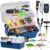 THKFISH 400Pc All-in-One Fishing Tackle Box Kit – Complete Bass Gear Set with Lures, Hooks, Weights, Pliers, and Scale