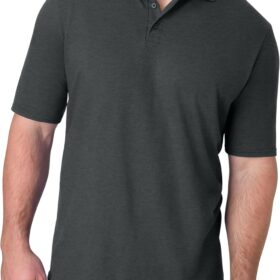 Hanes Men's X-Temp Short Sleeve Polo Shirt - Midweight Cotton Pique with Cooling Technology