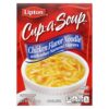 Lipton Cup-a-Soup Chicken Noodle with White Meat – Instant Soup Mix – 4 Count (Pack of 6)