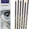 Faber-Castell Graphite Sketch Pencil Set – 6 Piece Artist Quality Drawing Kit (2H, HB, B, 2B, 4B, 6B) – Break-Resistant Leads for Sketching, Shading & Portraits