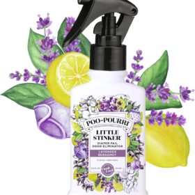 Baby-Pourri Little Stinker Nursery Odor Eliminator Spray – 3.4 Fl Oz Diaper Pail Deodorizer with Essential Oils (Lavender, Vanilla & Bergamot) – Up to 150 Uses