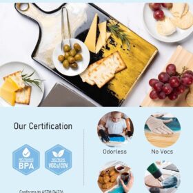 Nicpro 8oz Crystal Clear Epoxy Resin Kit – Food Grade, Self-Leveling Formula for DIY Art, Casting, Jewelry Making & Table Coating