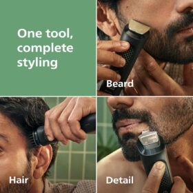 Philips Norelco MG3939/50 All-in-One Trimmer Series 3000 – 13-Piece Men's Grooming Kit with Metal Blades, Nose & Ear Trimmer, Hair Clipper, Beard Trimmer, and 60min Cordless Runtime