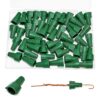 50-Pack UL Listed Winged Ground Wire Connectors – Spring-Loaded Wire Nuts with Ground Hole (14-10 AWG) for Electrical Wiring