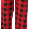 Just Love Women's Cotton Buffalo Plaid Pajama Pants - Breathable Jersey Knit Sleep Lounge Bottoms with Drawstring & Elastic Waist