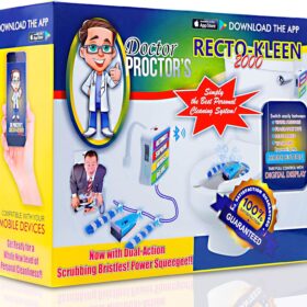 Prank Gift Boxes - Dr. Proctor's Recto-Kleen 2000 - Hilarious Fake Gag Box for Pranks & Funny Gifts - Large 11.5 inch Reusable Prank Package