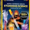 NATIONAL GEOGRAPHIC Stunning Chemistry Set – Mega Science Kit with 45 Easy Experiments, Volcano & Rocket Launch STEM Projects for Kids Ages 8-12