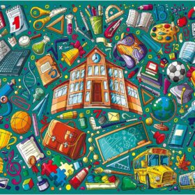 Autumn of Awakening 1000 Piece Jigsaw Puzzle – Vibrant Adult Puzzle with Teacher & Student Artwork – Premium Quality, No Dust, Perfect Interlocking for Wall Decor & Game Nights