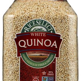 RiceSelect White Quinoa – 22 oz Jar | Premium Gluten-Free Ancient Grain, Non-GMO Project Verified & Kosher (Pack of 1)
