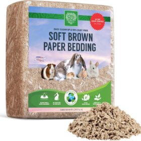 Small Pet Select Premium Natural Paper Bedding - 56L Expands 3x, Ultra-Absorbent & Dust-Free Soft Litter for Rabbits, Guinea Pigs, Hamsters & Small Animals - Made in USA