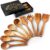 Zulay Kitchen Premium 9-Piece Teak Utensil Set – Ergonomic Wooden Spoons for Cooking with Gift Box – Non-Scratch, Eco-Friendly Kitchen Tools