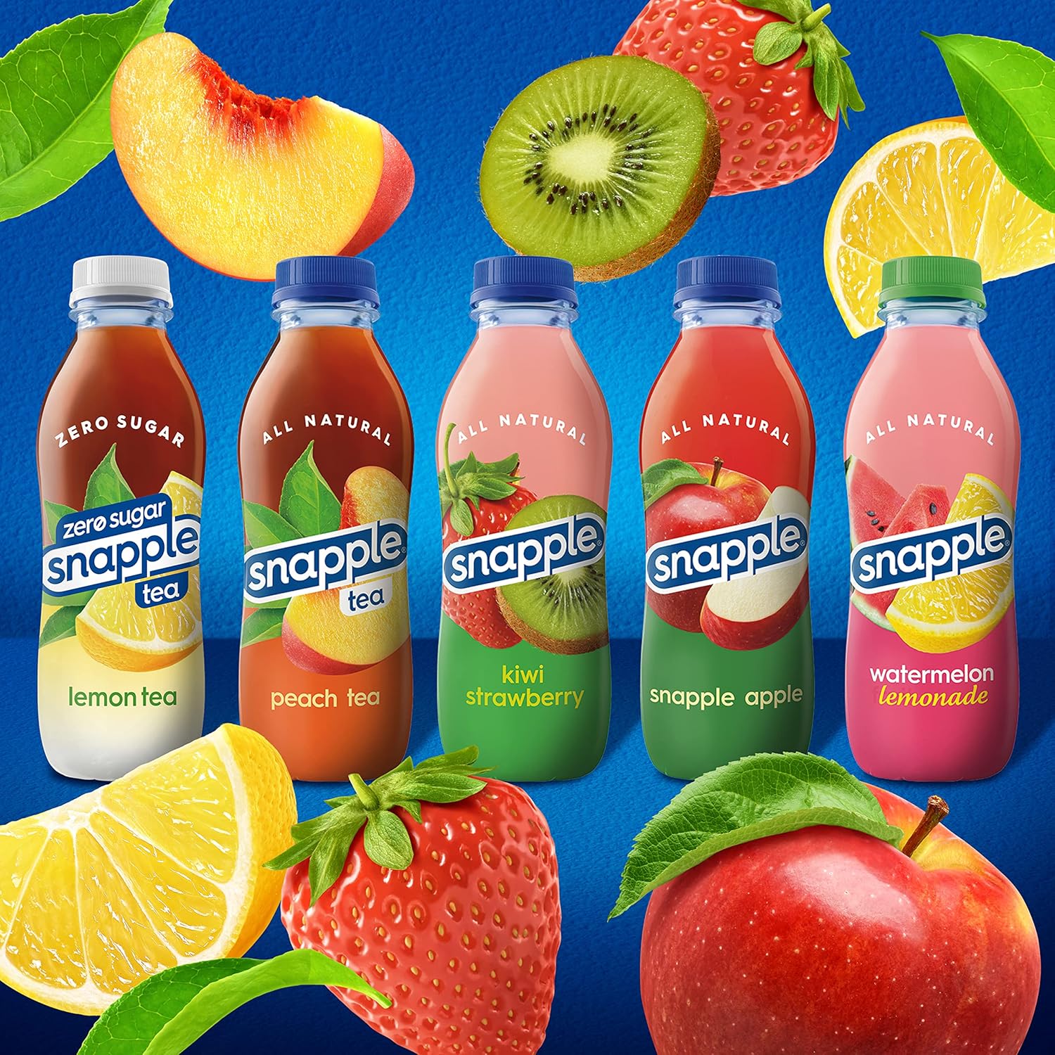 Snapple Kiwi Strawberry Juice Drink – 16 Fl Oz Bottles (Pack of 12) – Made with Real Juice, No Artificial Sweeteners, Eco-Friendly Packaging