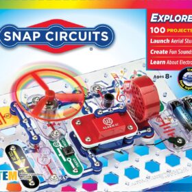 Snap Circuits Jr. SC-100 Electronics Exploration Kit | Build Over 100 Exciting STEM Projects | Ideal Educational Science Gift for Kids Ages 8+