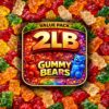 2 LB Bulk Gummy Bears Candy - Soft, Chewy & Fruity Assortment - Party Favors, Candy Buffet & Snack Treats