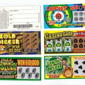 JA-RU Fake Lottery Tickets – The Ultimate Winning Scratch-Off Prank & Gag Gift for Adults & Friends (1 Pack of 5 Tickets)
