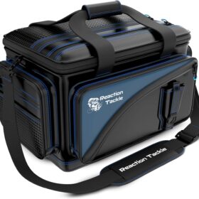 Reaction Tackle Heavy-Duty Fishing Tackle Bag – Waterproof 1000D PVC Organizer, Compatible with 3600 & 3700 Trays