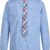 IZOD Boys' Long Sleeve Button-Down Uniform Shirt with Tie & Chest Pocket - Classic Dress Wear