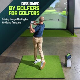 GoSports Heavy-Duty Golf Hitting Mat – Commercial-Grade Indoor & Outdoor Turf with EVA Foam Shock Absorption