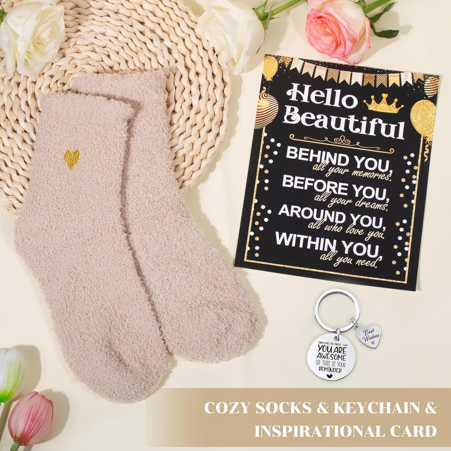 Monogrammed Canvas Tote Bag for Women – Personalized Birthday Gift for Teachers, Moms & Wives – Large Utility Work Handbag with Initial