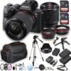 Sony a7 III Mirrorless Camera Kit (Renewed) with 28-70mm Lens, 64GB Cards, Professional Accessories & Tripod Bundle