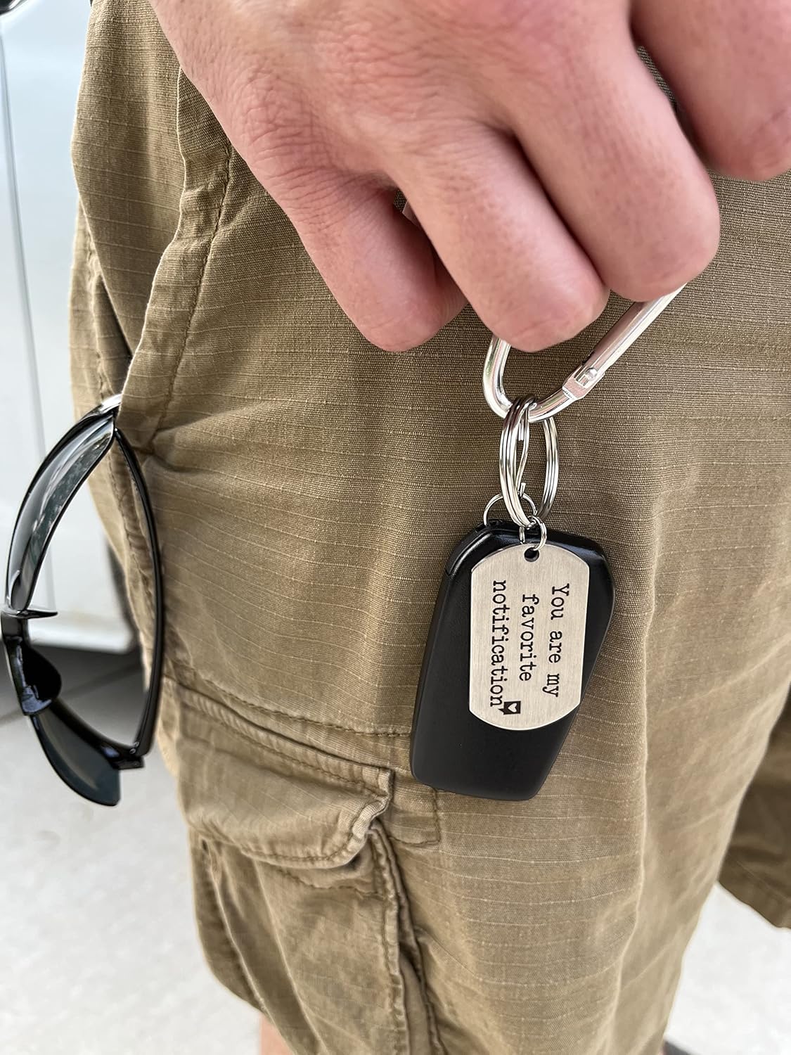 Long Distance Relationship Gifts - Matching Keychains for Boyfriend & Girlfriend - Cute, Durable Couples Key Ring Set for Him or Her - Romantic Birthday, Anniversary, & Valentine's Day Present