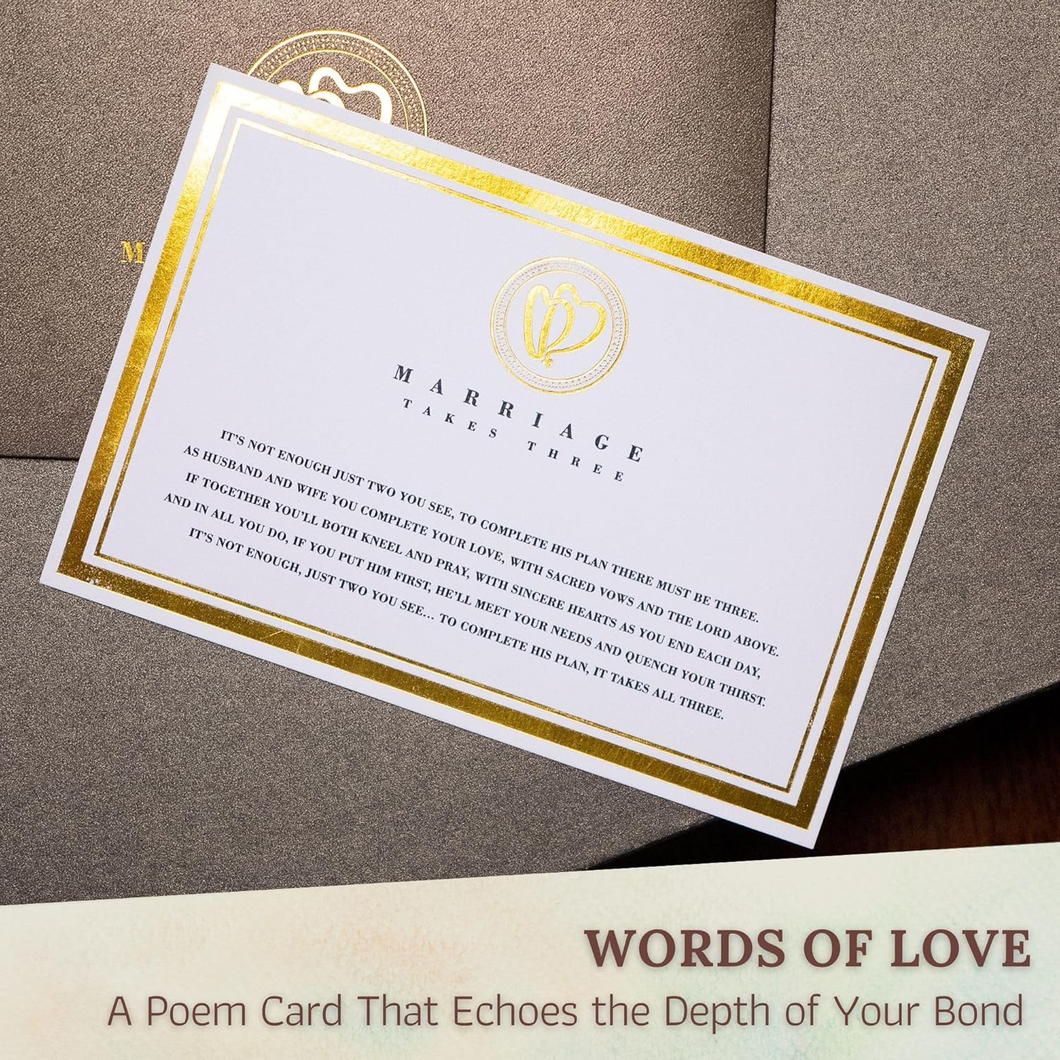Two Hearts & Cross Iron Sculpture – Handcrafted Wedding Anniversary Gift for Couples with Keepsake Box & Poem Card