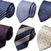 Men's 6-Pack Premium Woven Jacquard Neckties - Classic Formal & Business Tie Set for Wedding, Office & Party