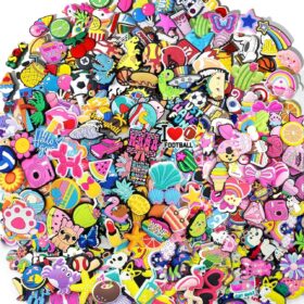 Shoe Charms 1000-Piece Mega Bundle - Unique Sneaker Accessories & Sandal Decorations, No Duplicates, Universal Fit for Clogs, Wristbands & Gifts