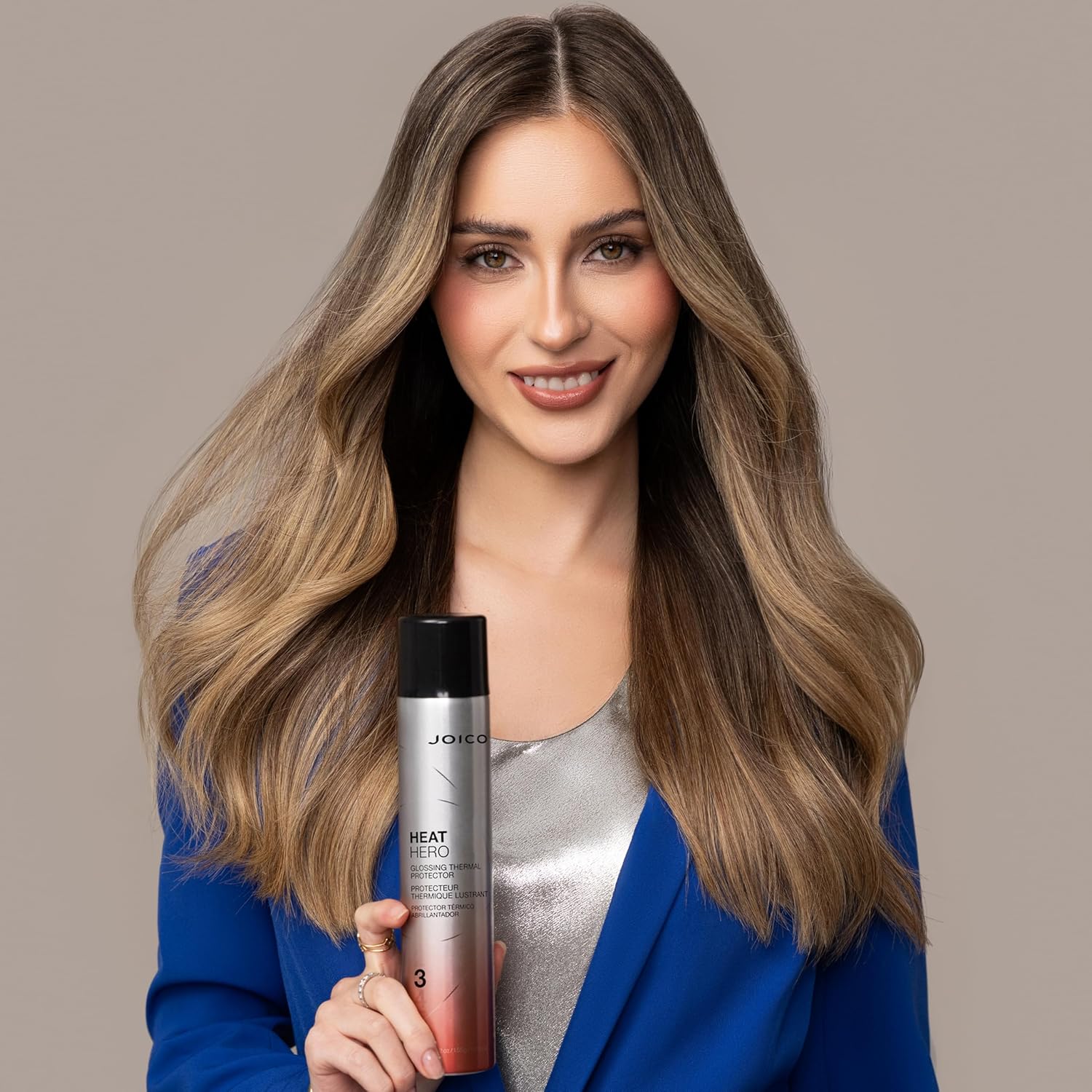 Joico Heat Hero Glossing Thermal Protector | Defends Against Heat & Humidity | UV & Pollution Shield | Adds Shine & Reduces Split Ends | Paraben & Sulfate Free