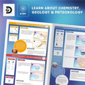 Discovery Frozen Earth Science Kit – 67-Piece STEM Chemistry Lab for Kids | Grow Crystals, Make Snow & Slime | Educational DIY Toy for Boys & Girls Ages 8+