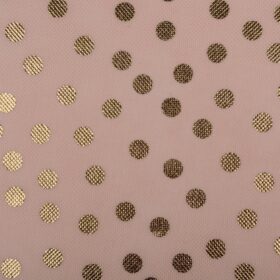 DII Polka Dot Storage Bins - Pink & Gold Non-Woven Polyester Cube Organizers for Closet, Nursery, and Playroom (Set of 2, Small)