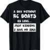A Day Without RC Boats Is Like... Just Kidding I Have No Idea Funny T-Shirt
