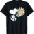 Peanuts Snoopy Pink Daisy Flower T-Shirt - Official Peanuts Graphic Tee