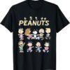 Peanuts Snoopy & Friends Dancing Graphic Tee - Official Charlie Brown & Woodstock Novelty T-Shirt