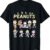 Peanuts Snoopy & Friends Dancing Graphic Tee - Official Charlie Brown & Woodstock Novelty T-Shirt