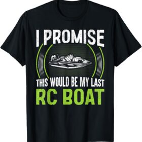 Men's RC Boat Speed Boat Graphic T-Shirt - Promise Last Novelty Racing Design