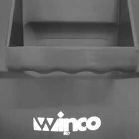 Winco PTU-44G Commercial 44-Gallon Round Heavy-Duty Trash Can - Gray