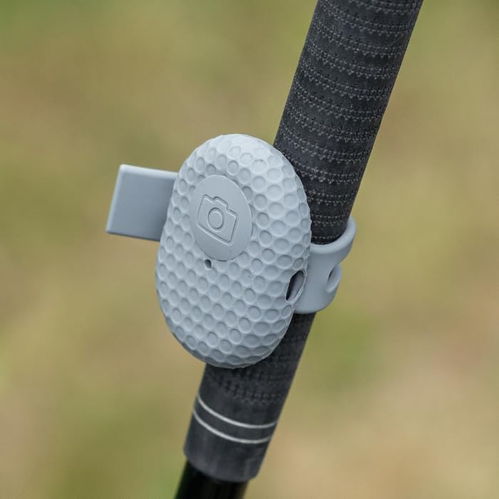 SnapSwing Hands-Free Golf Swing Recorder – Bluetooth Club Grip Mount for Instant Swing Video Recording – Improve Your Game Without a Coach