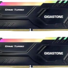 GIGASTONE Game Turbo 32GB DDR5 6400MHz RGB Gaming Memory Kit (2x16GB) - Intel XMP 3.0 AMD Expo Compatible Desktop RAM